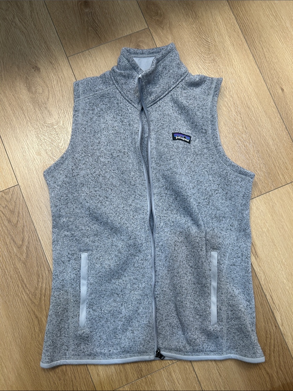 Patagonia Heather Grey Sleeveless Fleece Vest